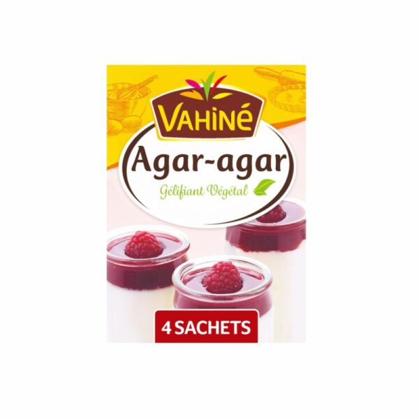 Gélifiant alimentaire Agar-agar VAHINE 4 sachets