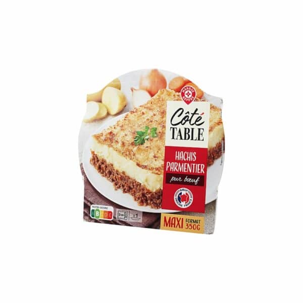 Hachis parmentier barquette COTE TABLE 350G