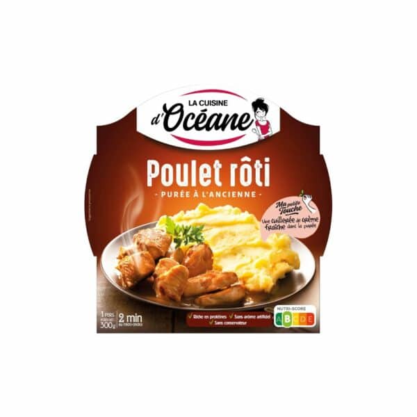 Plat cuisiné poulet/purée LA CUISINE D'OCEANE 300g