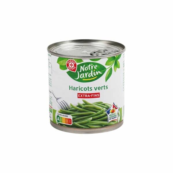 Haricots Verts Extra Fins NOTRE JARDIN 220g