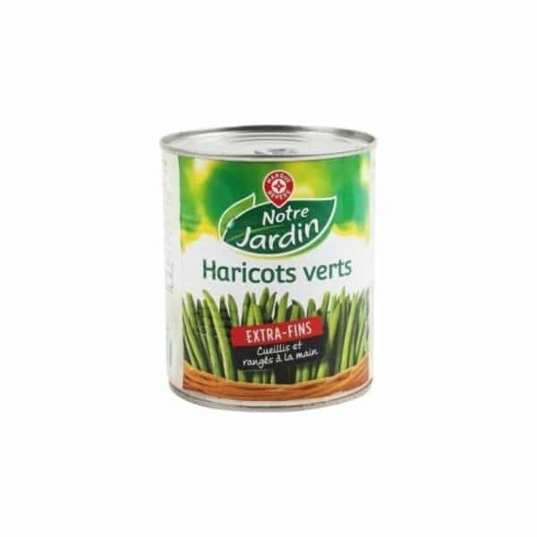 Haricots verts extra-fins cueillis et rangés main NOTRE JARDIN 440g