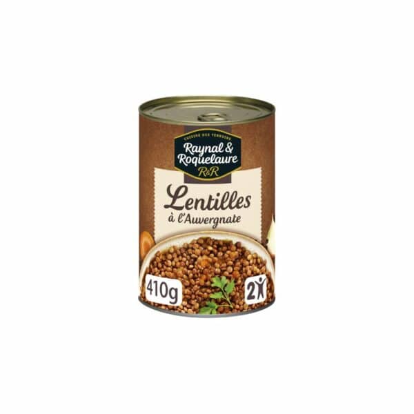 Plat Individuel Lentilles cuisinées RAYNAL ET ROQUELAURE 410g