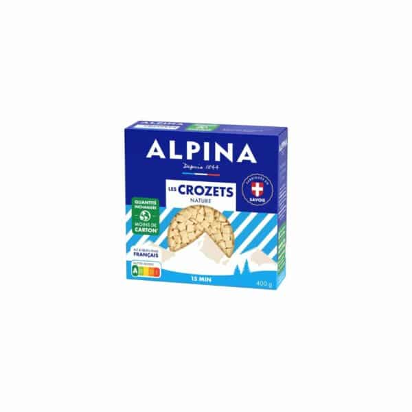 Pâtes les crozets nature ALPINA SAVOIE 400g