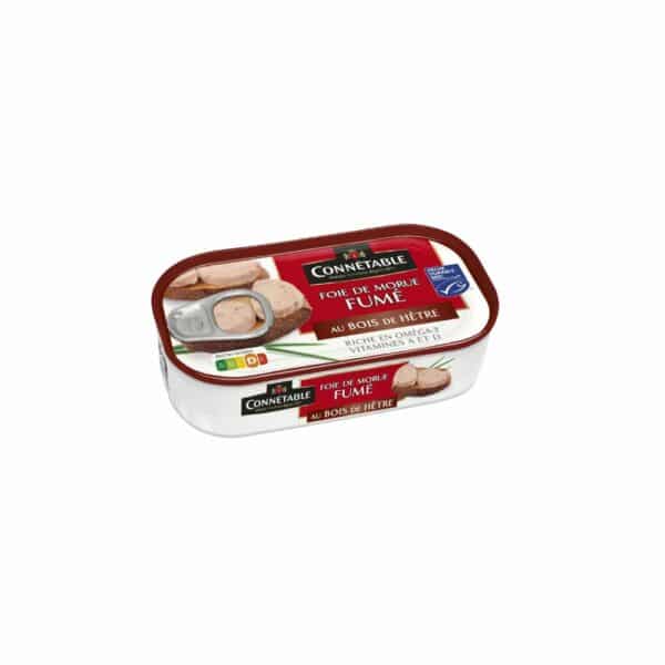 Foie de morue goût fumé CONNETABLE 121g