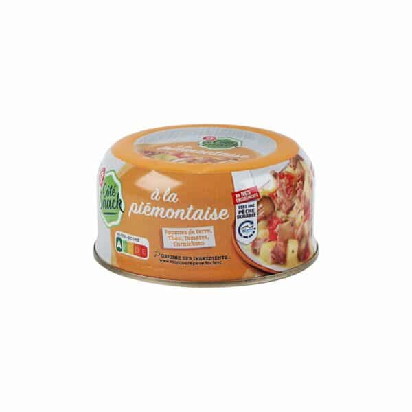 Salade piémontaise au thon en conserve COTE SNACK 250g