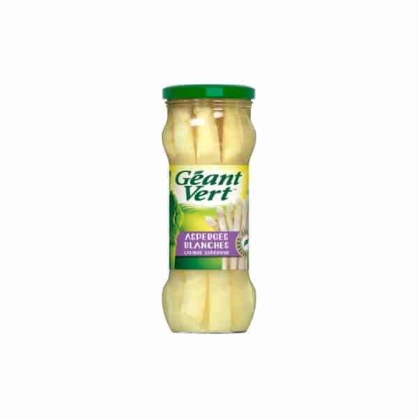 Asperges Blanches Grosses GEANT VERT 205g net égoutté