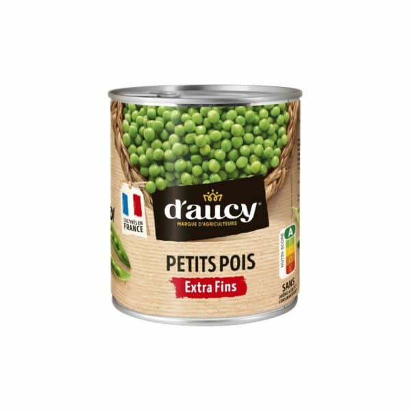 Petits pois extra fins D'AUCY 560g