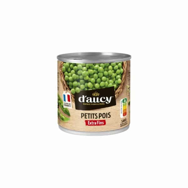 Petits pois extra fins D'AUCY 280g