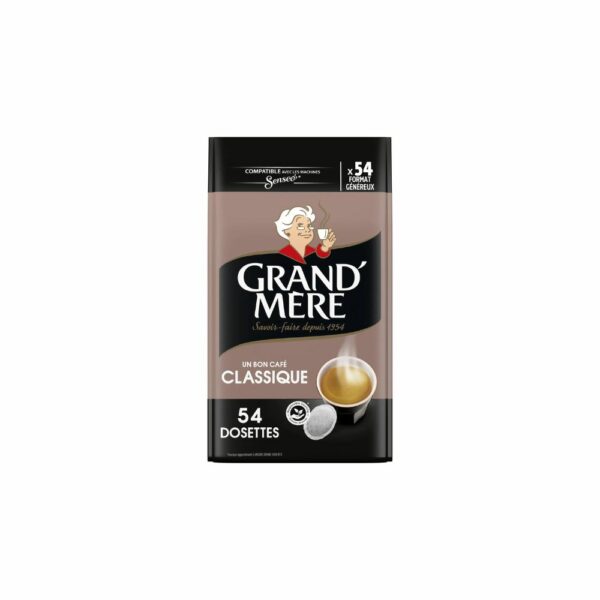 Café dosettes classique GRAND'MERE SENSEO 54 dosettes