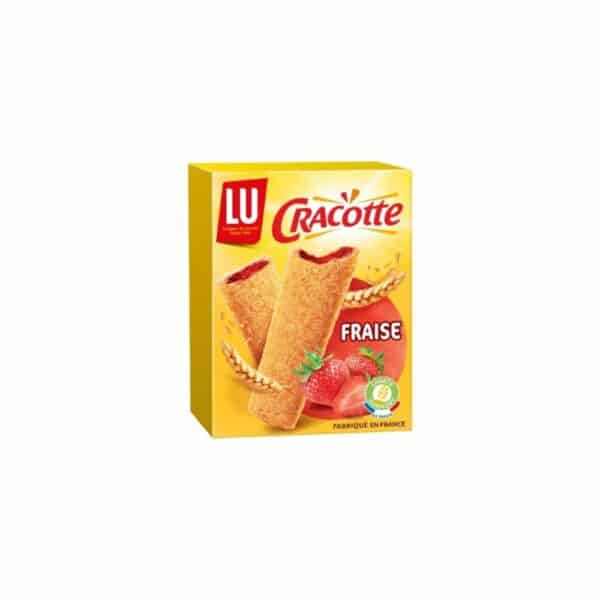 Biscottes fourrées à la fraise Cracotte LU 200g