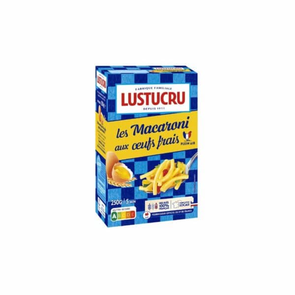 Pâtes macaroni LUSTUCRU 250g