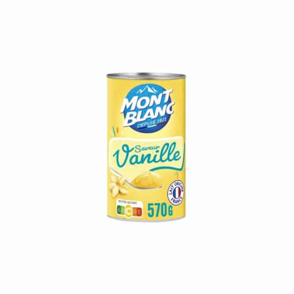 Crème dessert vanille MONT BLANC 570g