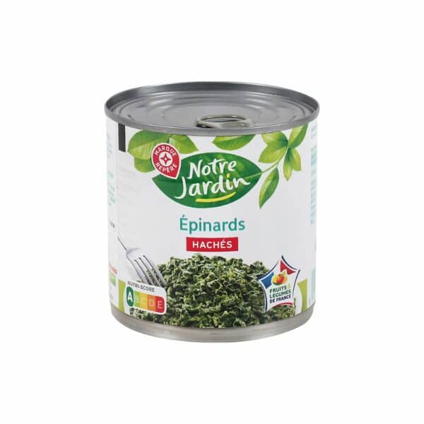 Epinards Hachés NOTRE JARDIN 395g