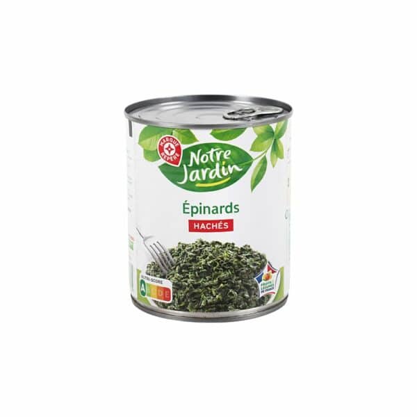 Epinards Hachés NOTRE JARDIN 795g