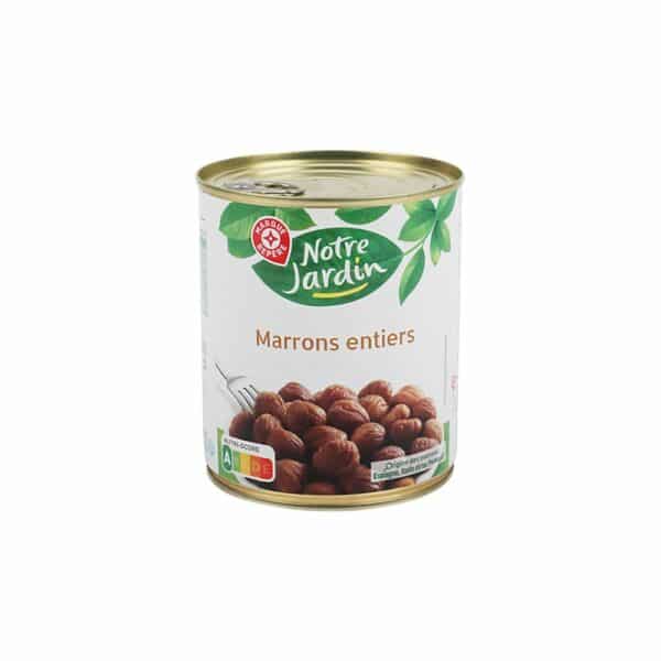 Marrons Entiers 4/4 NOTRE JARDIN 510g