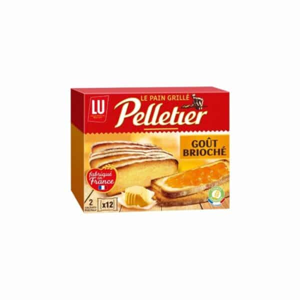 Pain grillé goût brioché Pelletier LU 500g