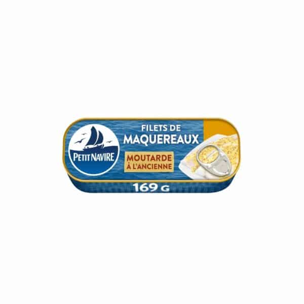 Filets de maquereaux sauce moutarde PETIT NAVIRE 169g