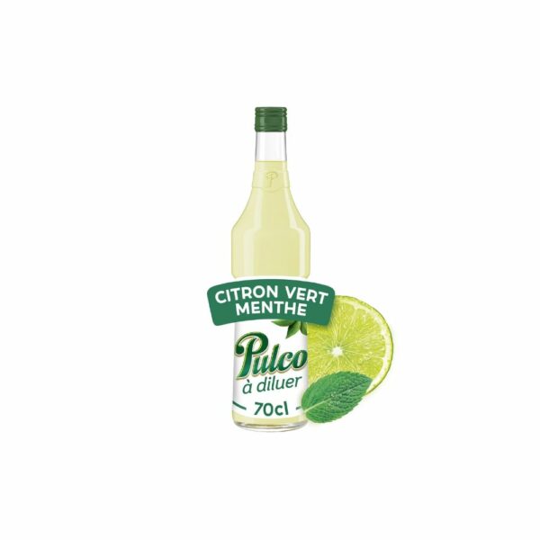 Boisson concentrée au citron vert et à la menthe PULCO 70cl