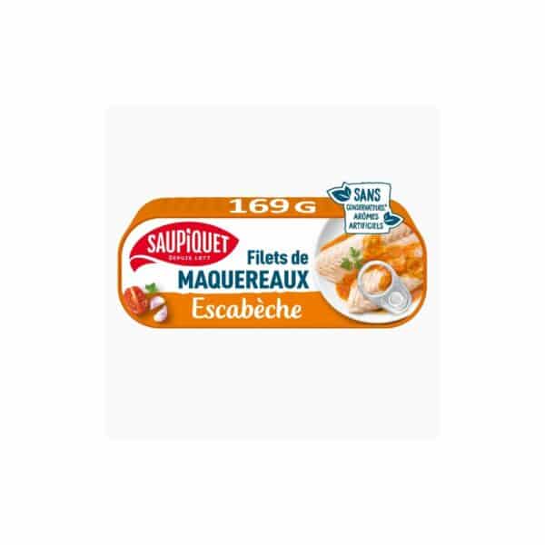 Filets de maquereaux sauce escabèche SAUPIQUET 169g