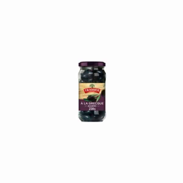 Olives noires entières à la grecque TRAMIER 250g