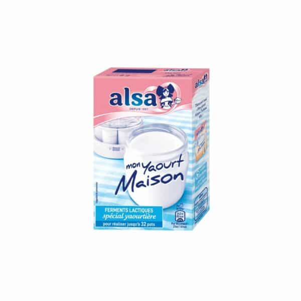 Yaourt Maison Ferments Lactiques ALSA les 4 sachets -8g