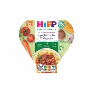 HIPP BIOLOGIQUE Plat bébé dès 12 mois Spaghetti bolo 230g