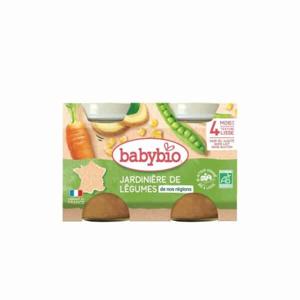 Babybio Repas bébé dès 4 mois Légumes Bio 2x130g
