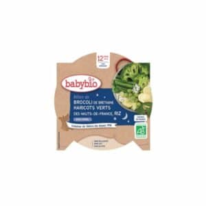 Babybio Assiette soir bébé bio Babybio Légumes riz - 12 mois - 230g