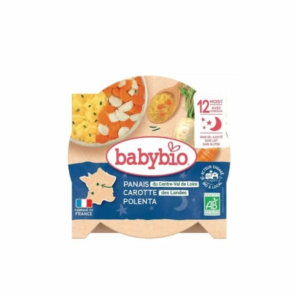 Babybio Assiette panais, carotte des Landes et polenta bio dès 12 mois - 230g