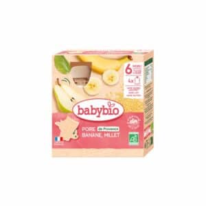 Babybio POIRE D'OCCITANIE BANANE MILLET 4x90g