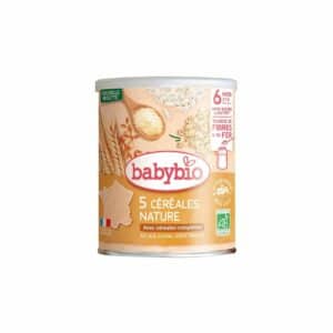 Babybio Céréales bébé dès 6 mois 5 céréales Nature Bio 220g
