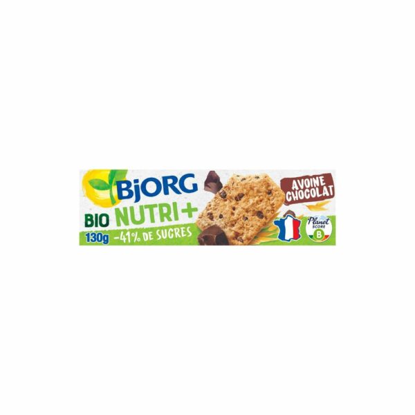 Biscuits bio Avoine Pépites de chocolat BJORG 130g