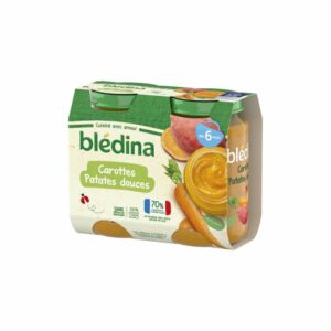 Petit pot bébé Blédina 6 mois Patate douce carotte-2x200g
