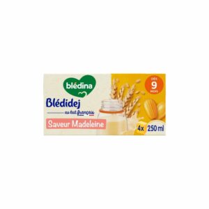 Lait céréales Blédidej 9 mois Madeleine - 4x250ml