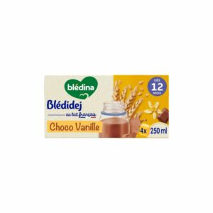 Lait céréales Blédidej 12 mois Vanille chocolat - 4x250ml