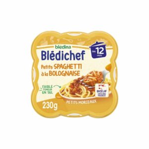 Repas bébé Blédichef 12 mois Spaghetti bolognaise - 230g