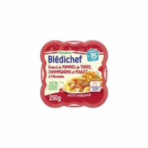 Repas bébé Blédichef 15 mois Pdt champignon poulet - 250g