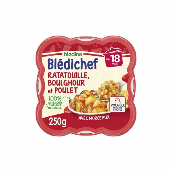 Repas bébé Blédichef 18 mois Ratatouille poulet - 250g