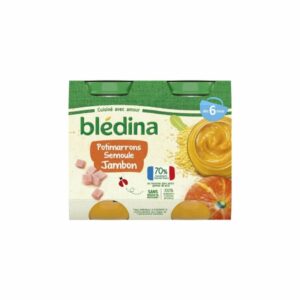Petit pot bébé Blédina 6 mois Potimarron jambon - 2x200g