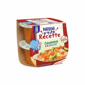 Petits pots bébé P'TITE RECETTE Couscous 8M+ - 2x200g