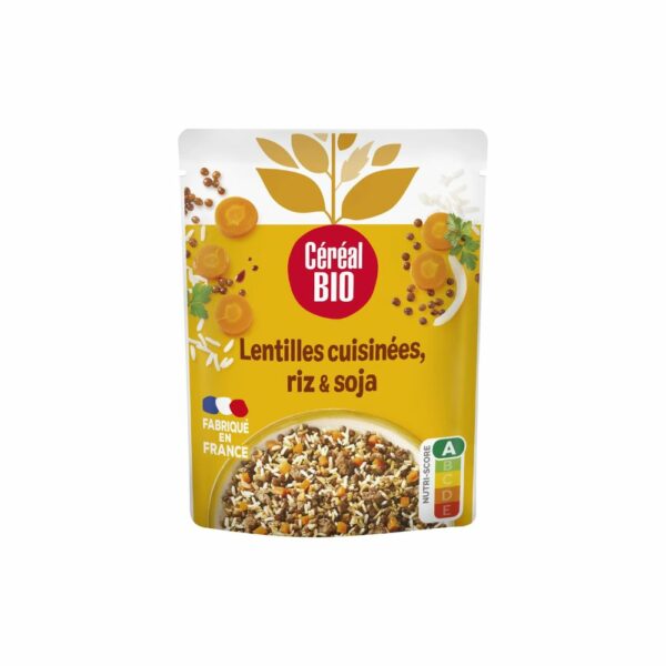 Lentilles riz & soja bio CEREAL BIO 250g