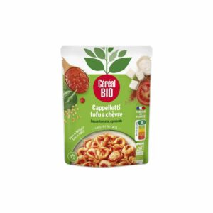 Cappelletti tofu épinards chèvre sauce tomate sachet express CEREAL BIO 250g