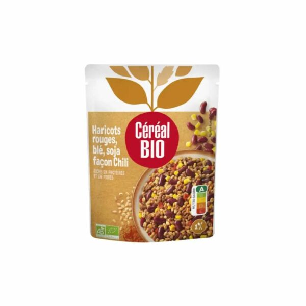 Blé soja haricots Céréal Bio Façon Chili bio CEREAL BIO 220g