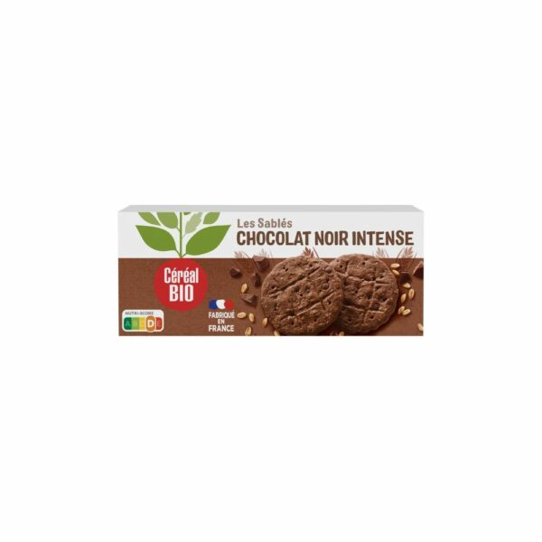 Biscuits sablés chocolat noir bio CEREAL BIO 132g