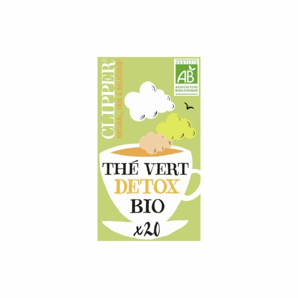 Thé bio vert detox CLIPPER 20 sachets - 40g