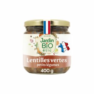 Lentilles aux petits légumes Bio JARDIN BIO ETIC 400g
