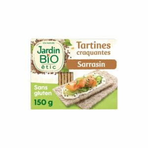 Tartines craquantes sarrasin sans gluten Bio JARDIN BIO ETIC 150g
