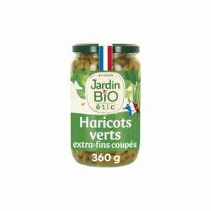 Haricots verts extra-fins Bio JARDIN BIO ETIC 360g