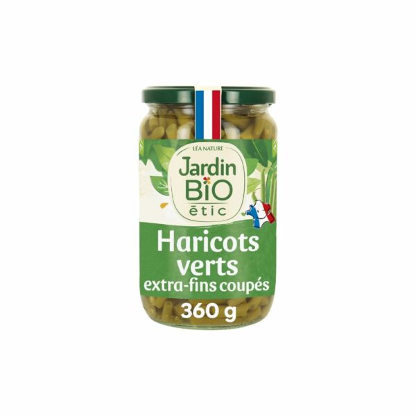 Haricots verts extra-fins Bio JARDIN BIO ETIC 360g