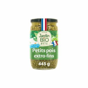 Petits pois extra-fins Bio JARDIN BIO ETIC 445g